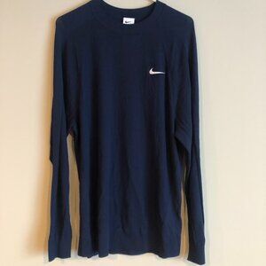 Nike FQ8832-410 Men's Medium Tour Golf Sweater Midnight Navy Blue